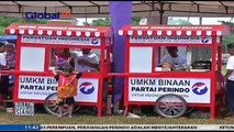 Partai Perindo Bagikan Gerobak Perindo ke Pedagang di Kabupaten Kendal