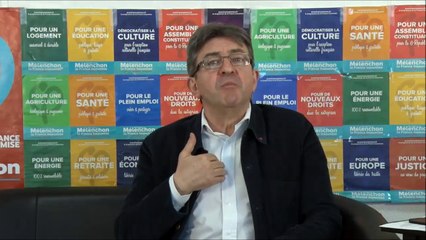 Jean-Luc Mélenchon s'exprime sur le second tour des présidentielles sur Youtube