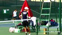 The Art of Soft Tennis ソフトテニスの技法　林聖發（台湾）のバックボレー