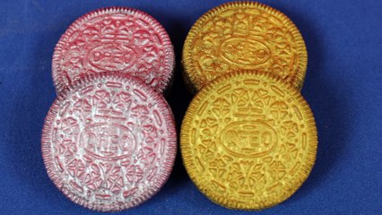 DIY METALLIC OREO_ golden, silver and pink __ OREOS metalizadas  ✅  Top Tips and Tricks in 1 minute