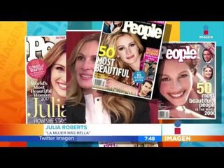 Julia Roberts es la mujer más bella del mundo por quinta ocasión