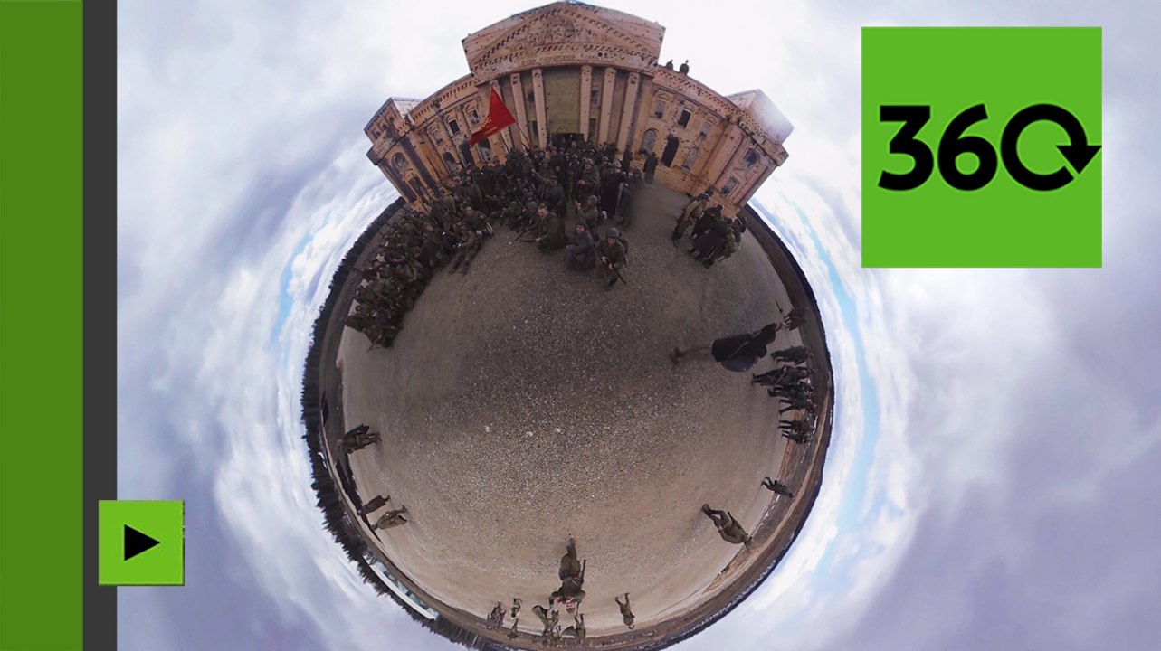 Reconstitution historique de la bataille de Berlin : la prise du Reichstag en images panoramiques