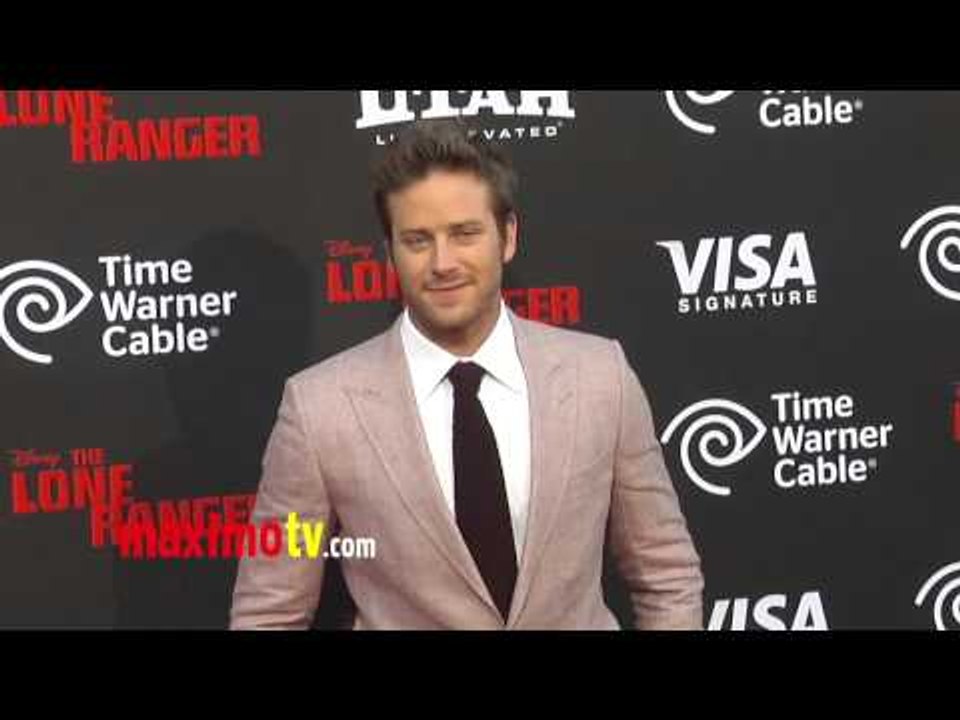 Armie Hammer and Elizabeth Chambers "The Lone Ranger" Premiere Disney California Adventure Park