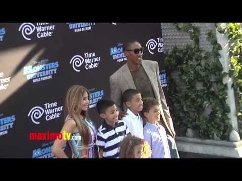 Scottie Pippen, Larsa Pippen Monsters University World Premiere