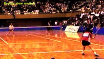 SASAKI/HORIKOSHI vs. UEHARA/HIRATA 1【国際ソフトテニス熊本２００９】