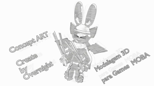 Concept Art Ideia para Novos Personagens no estilo GAME MOBA