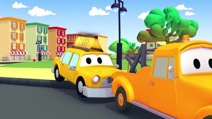 Tom der Abschleppwagen und Rennauto, MÃ¼llauto, Taxi in Autopolis | Lastwagen Cartoon fûr
