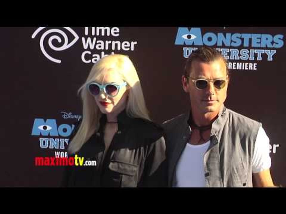 Gwen Stefani and Gavin Rossdale "Monsters University" World Premiere Blue Carpet Arrivals