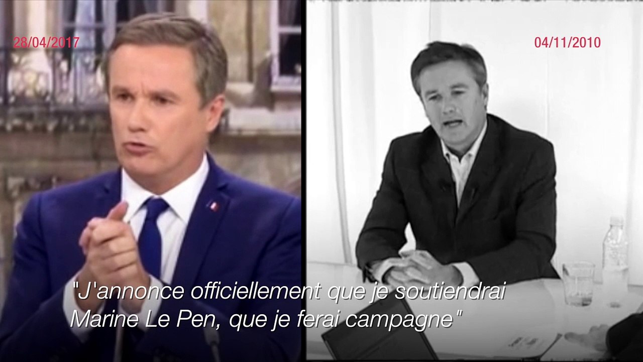 Miroir mon beau miroir: quand Dupont-Aignan excluait de rejoindre le Front national