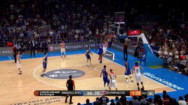 Η φανταστική πάσα του Σπανούλη στον Μπιρτς για το κάρφωμα - Αναντολού Εφές vs Ολυμπιακός– 28.04.2017