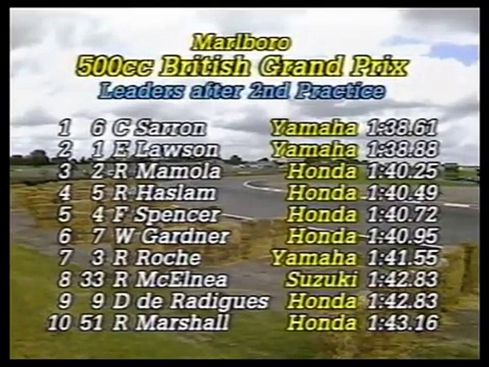 Silverstone 1985 practice