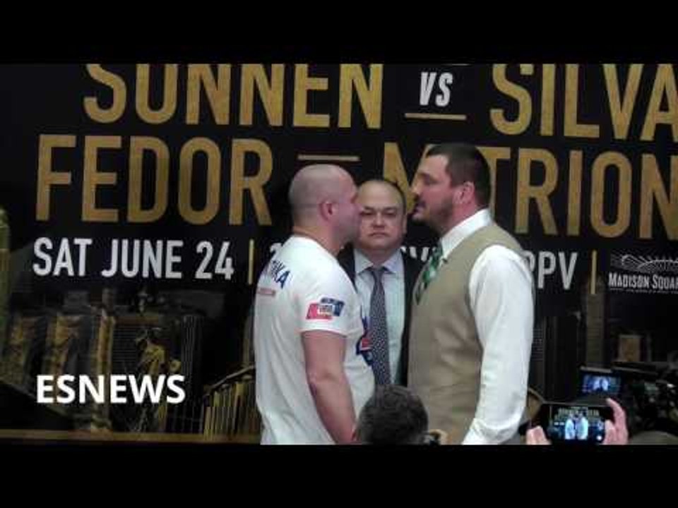 FEDOR VS MITRIONE Faceoff Fight Is June 24 In NY - esnews boxing