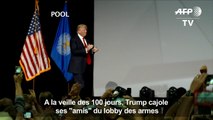 A la veille des 100 jours, Trump cajole ses 