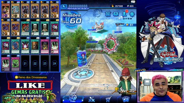 FARM PAGASUS LVL40 8.500 PONTOS COM REX RAPTOR YU GI OH! DUEL LINKS