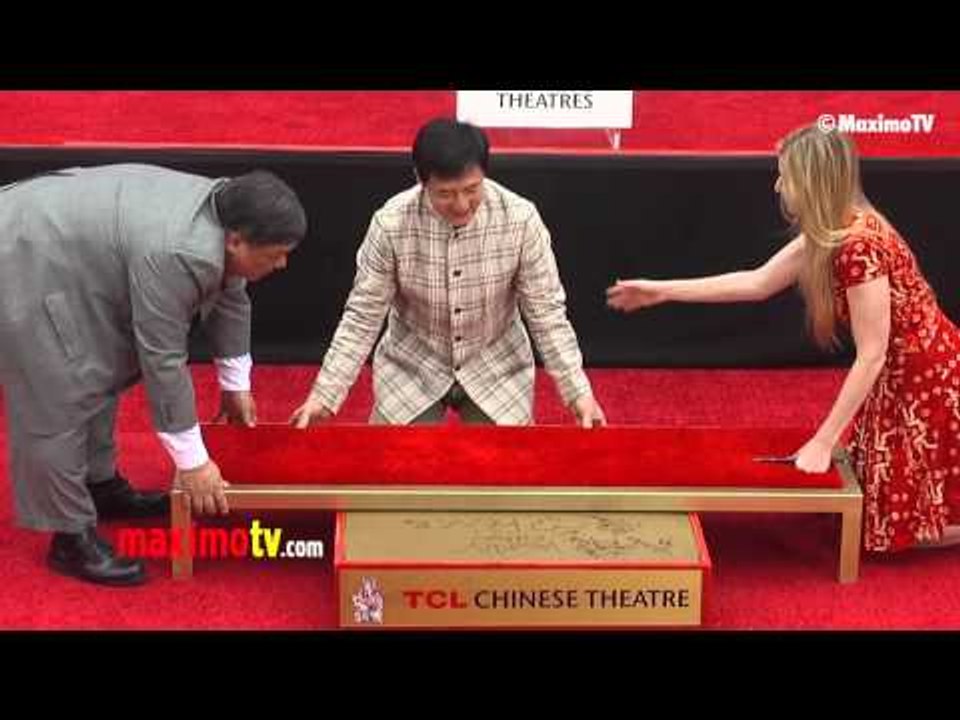 Jackie Chan Handprint and Footprint Ceremony with Jaden Smith and Chris