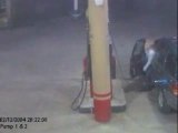 Girl Catches Fire at Gas Pump!