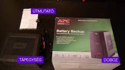 Download Video: iPon Unboxing: APC BACK-UPS 700VA BX700U-GR szünetmentes táp