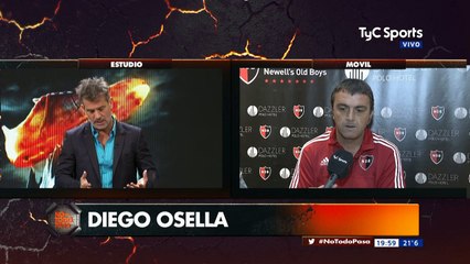 Osella: "No se me cruza por la cabeza negociar el clásico por el campeonato"