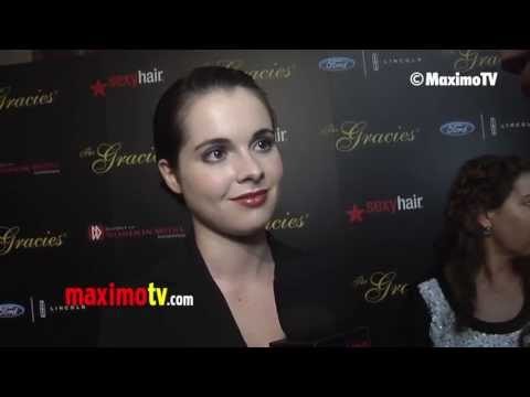 Vanessa Marano Interview 2013 Gracie Awards Gala Red Carpet ARRIVALS