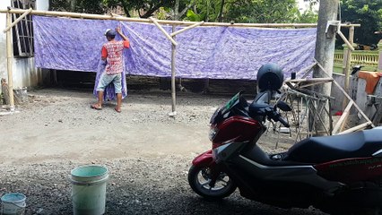 Proses batik cap dasaran @BatikDlidir