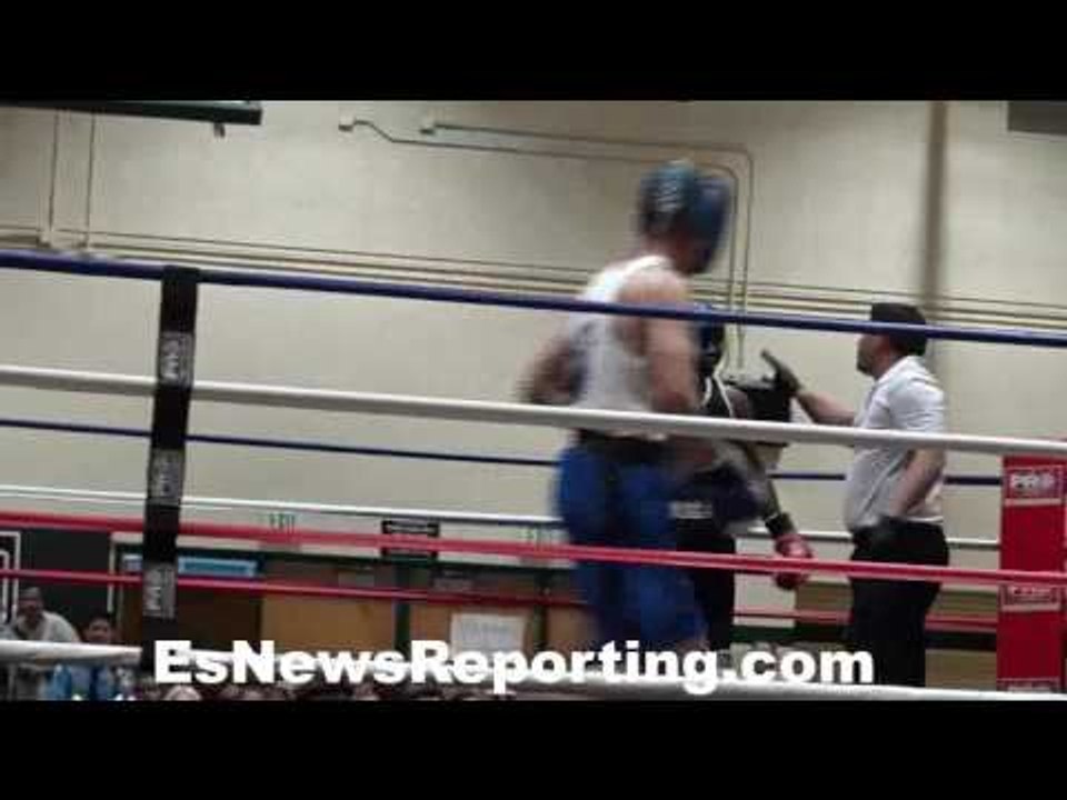 Marvin Colombus KO high amateur boxing show - EsNews Boxing