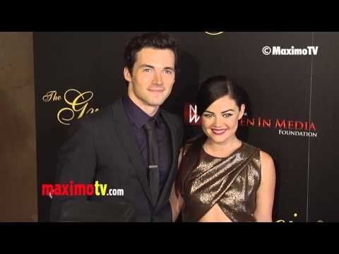 Ian Harding and Lucy Hale Together at 2013 Gracie Awards Gala Red Carpet ARRIVALS