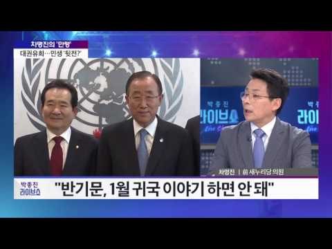 차명진의 '만평' 반기문, 검증, 세력화, 메시지 필요 [박종진 라이브쇼] 160919