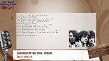Sunshine Of Your Love - Cream / Clapton Vocal Backing Track with chords and lyrics