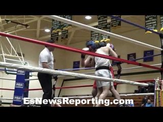 Muhammad Ali's Grandson Nico Ali Walsh In White fight -EsNews Boxing