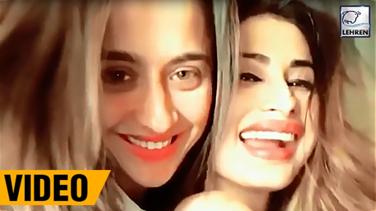 Mouni Roy Gets Kissed By Sanjeeda Sheikh