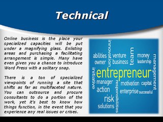 Various Web Entrepreneur Abilities | Carl Kruse