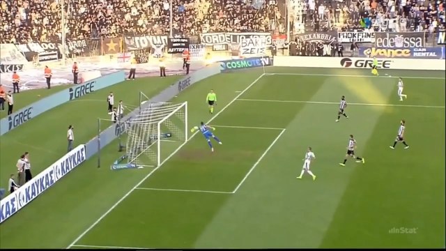 Panagiotis Glykos amazing on the line save vs Panathinaikos!