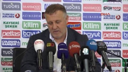 Kayserispor - Aytemiz Alanyaspor Maçının Ardından