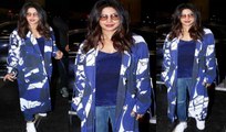 Priyanka Chopra At Airport Returning Back To USA