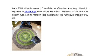 How to Decorate Using Round Rugs