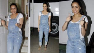 Shraddha Kapoor At Bandra In Funky Outfit
