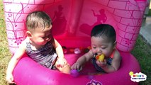 Babies and Kids Family Fun Pool Time with Rubber Ducky! Ryan's Family Review