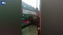 Burka-wearing woman is dragged off London bus _2017