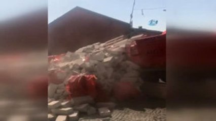 Beykoz'da Hazır Beton Kalıpları Yola Böyle Yıkıldı