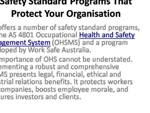 Safety Auditing Experience, ISO 18001 SAFETY Auditing Experience