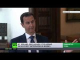 Assad: West is telling Russia that Syrian Army went too far in defeating terrorists (FULL INTERVIEW)