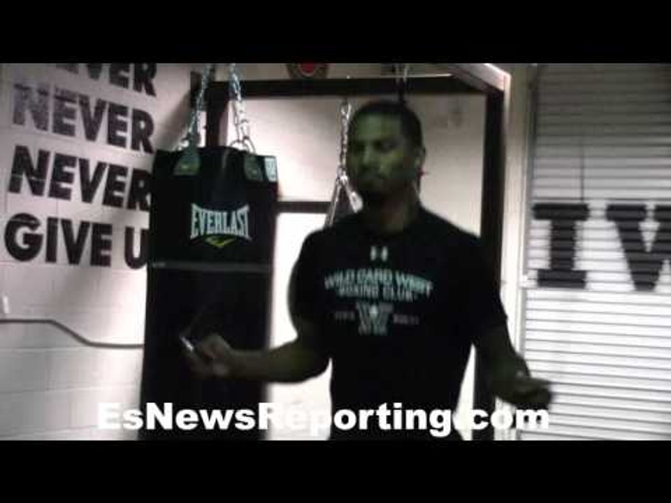 Shane Mosley jr making weight for his fight 2 days before - EsNews Boxing