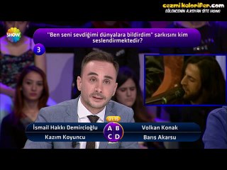 Kazım Koyuncu Sorusuna Verdiği Cevapla Ciğerleri Yakan Yarışmacı