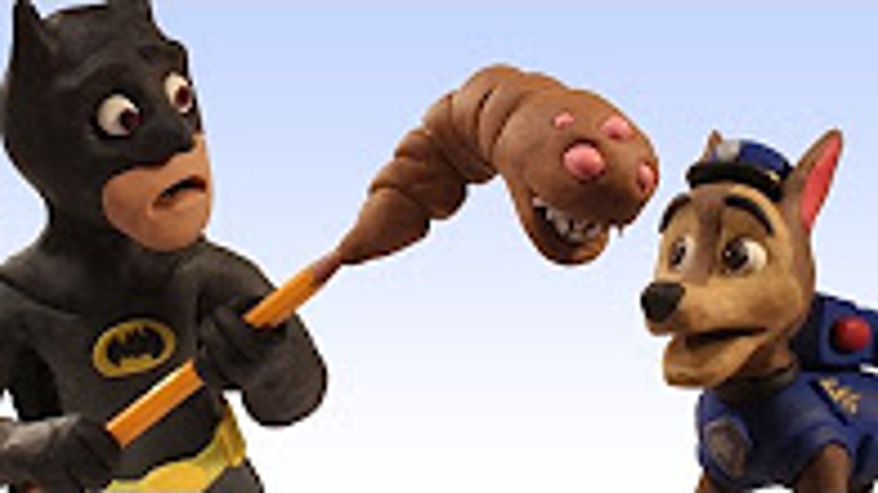 Paw Patrol MONSTER Superhero Batman Stop Motion Play Doh Toy Maker