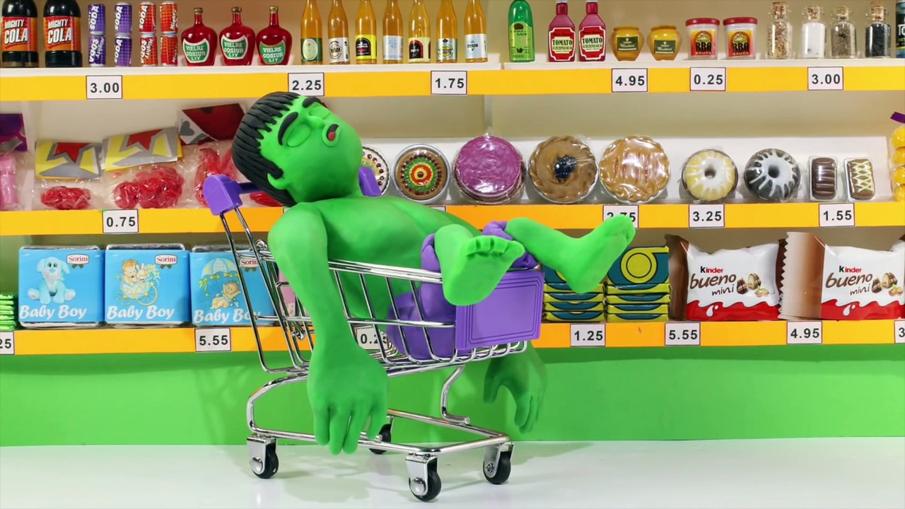 BABY HULK & FROZEN ELSA GUMBALL MACHINE CHALLENGE  Gumball Candy Colours Play Doh Stop Motion