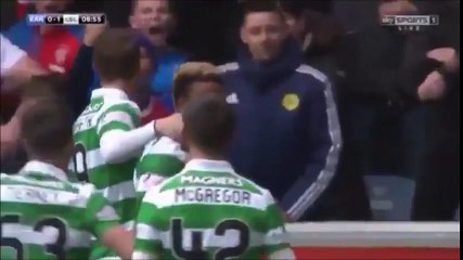 Rangers fan making racist gestures vs Scott Sinclair!