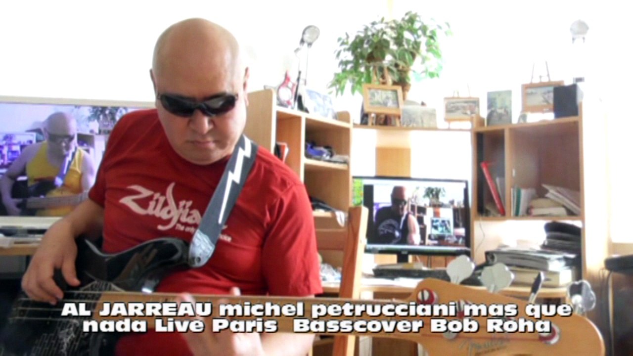 AL JARREAU(RIP) michel petrucciani(RIP) mas que nada Live Paris HD720 m1 Basscover3 Bob Roha
