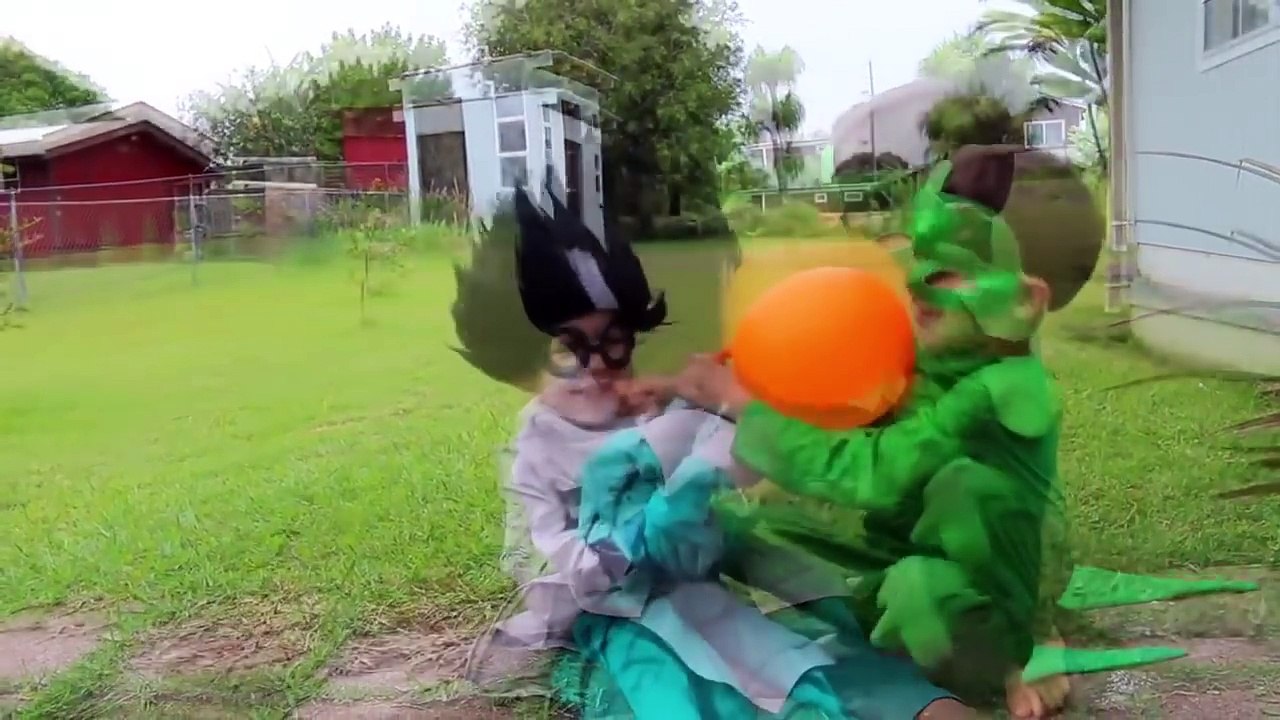 PJ MASKS Superheroes IRL CATBOY IN JAIL Romeo Episode Funny Superhero Gekko CATBOY JAIL Prison