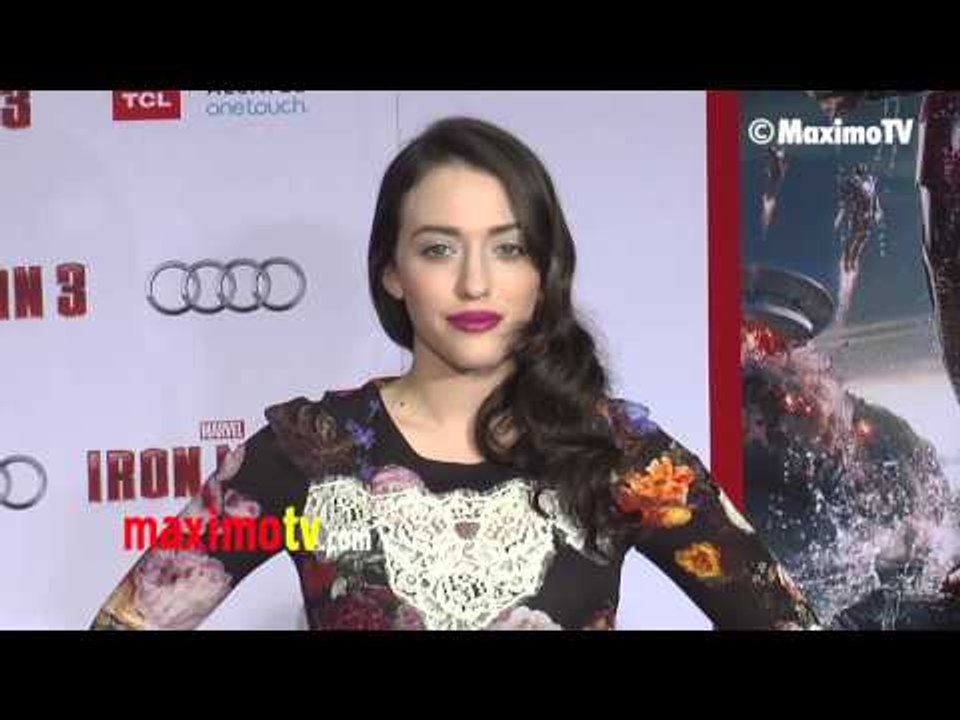 Kat Dennings & Nick Zano "Iron Man 3" World Premiere Red Carpet ARRIVALS April 24, 2013