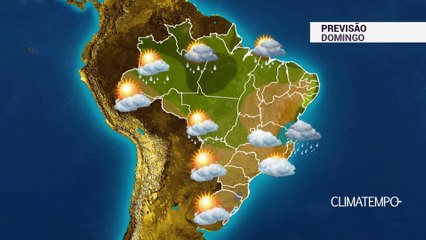 Previsão Brasil - Frente fria avança pela Bahia